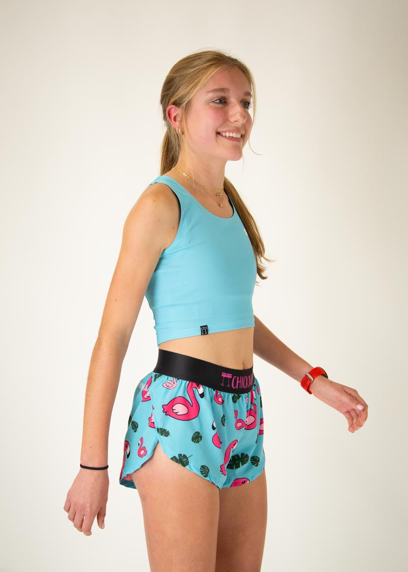 Sky Blue PWR Crop Top